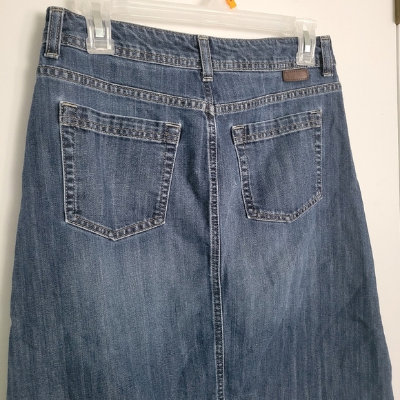 Boden Denim Skirt Womens 4 Stretch All Seasons Med Wash 4 Pockets - Picture 5 of 11